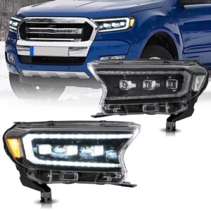 Headlights For Ford Ranger 2015 - 2021 Clear Reflector