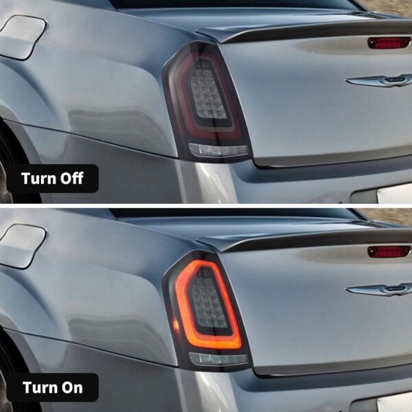 Tail Lights Red For 2011-2014 Chrysler 300 W/Startup Animation - Image 14
