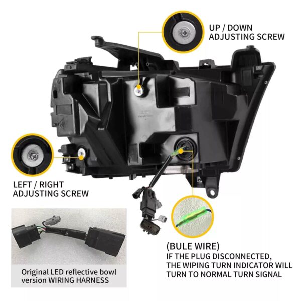VLAND LED Headlights For Dodge RAM 1500 2019 - 2024 - Image 6