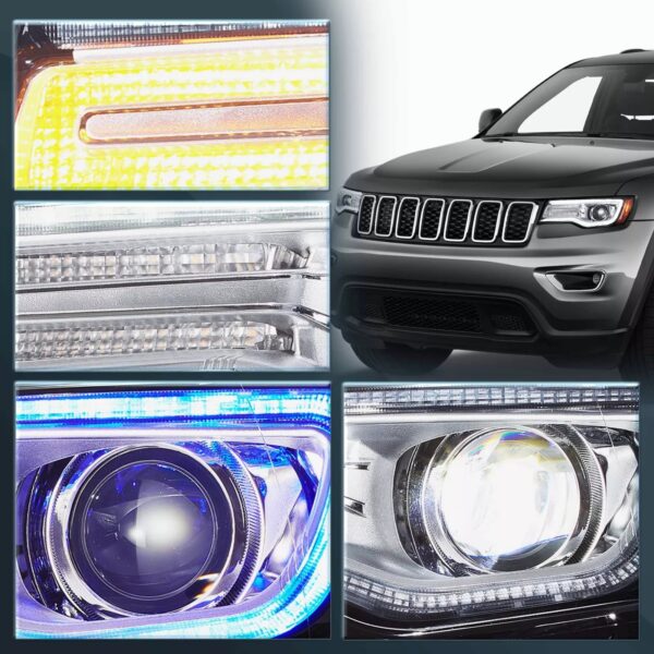 Head lights For Jeep Grand Cherokee 2014 - 2022 - Image 10