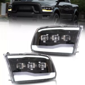 VLAND Clear Headlights Assembly For 2009-2018 Dodge RAM 1500 2500 3500