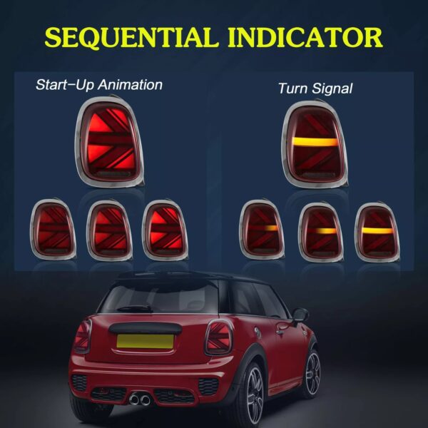 VLAND LED Tail lights For 2014-2020 Mini Cooper F55 F56 F57 - Image 2