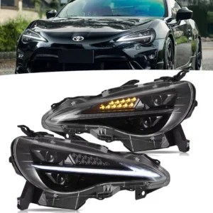 Headlights Blue DRL For Toyota 86 Subaru BRZ 2012 - 2021