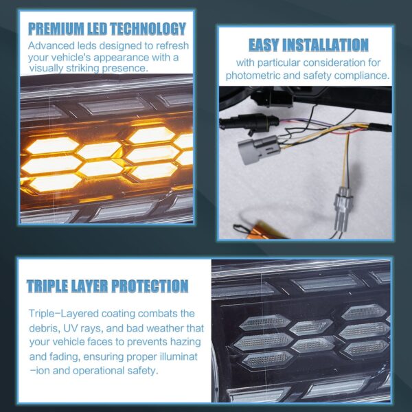 Headlights For Toyota FJ CRUISER 2007 - 2017 - Image 6