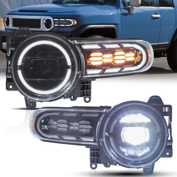 Headlights For Toyota FJ CRUISER 2007 - 2017 - Image 2