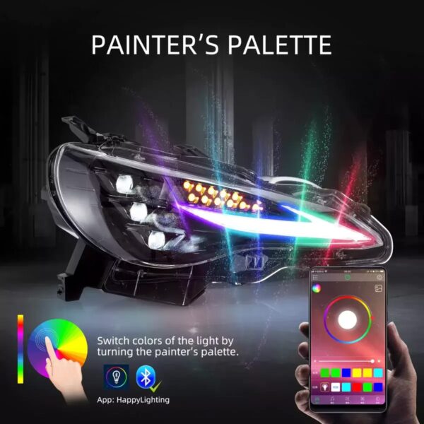 3Projector Headlights For 2012-20 Toyota 86 Subaru BRZ W/RGB DRL - Image 3