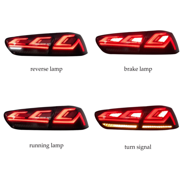 Tail Lights For Mitsubishi Lancer 2008 - 2020 With Dynamic Animation - Image 5