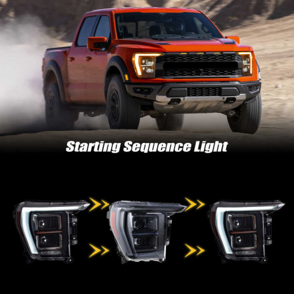 Headlights for Ford F150 Raptor 2021-23 - Image 2