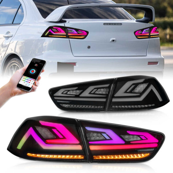 Tail Lights For Mitsubishi Lancer 2008 - 2020 With Dynamic Animation - Image 11
