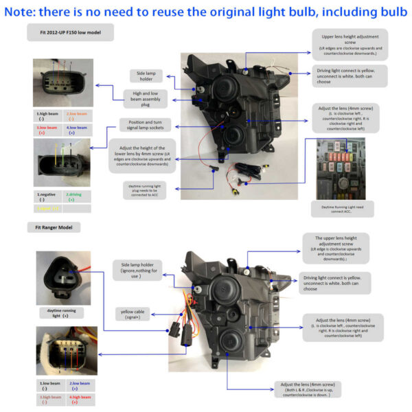 Headlights for Ford F150 Raptor 2021-23 - Image 4