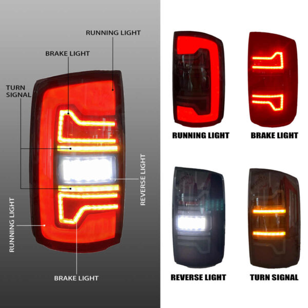 Tail lights for RAM 1500/2500/2002-2006 Dodge Truck 2007 - 2008 - Image 3
