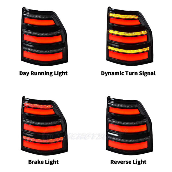 Tail Lights for Mitsubishi 2006-2021 Pajero V93/V97 with DRL Start-up Animation - Image 3