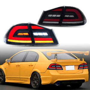 Tail Lights for Honda Civic Sedan/Type R 2006-2011 8th Gen FD2 FD3 DRL Start up Animation
