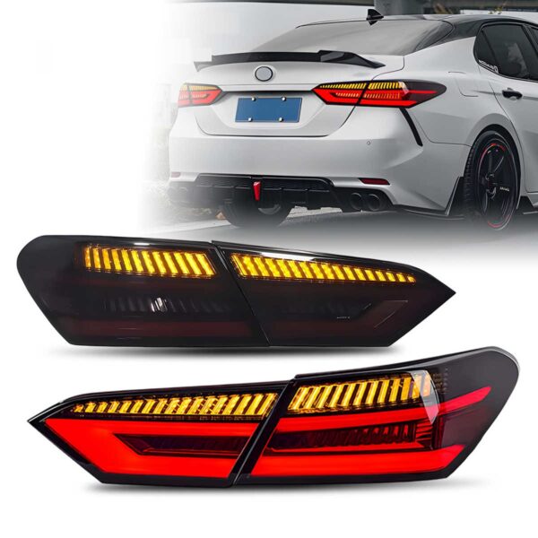 LED Taillights for Toyota Camry 2018-2024 Car DRL Start up Animation