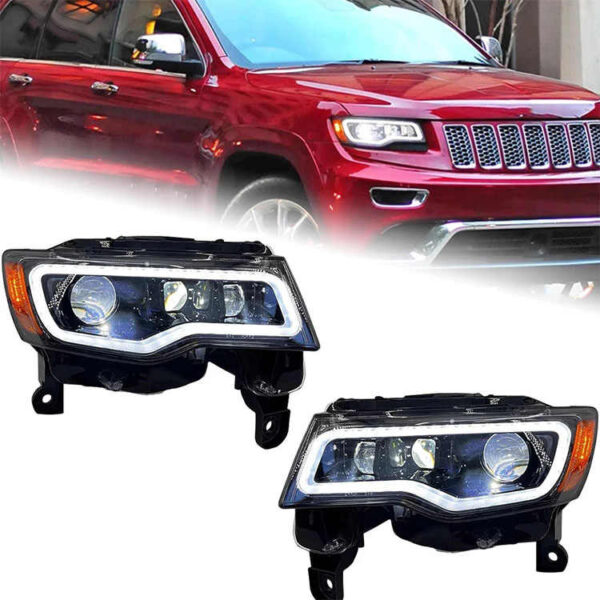 Auto Parts Headlights Assembly Car Modified Led Headlamp for Jeep Grand Cherokee 2014-2021 Front Lamps