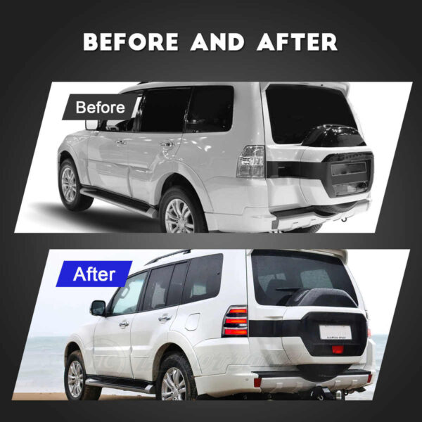 Tail Lights for Mitsubishi 2006-2021 Pajero V93/V97 with DRL Start-up Animation - Image 5