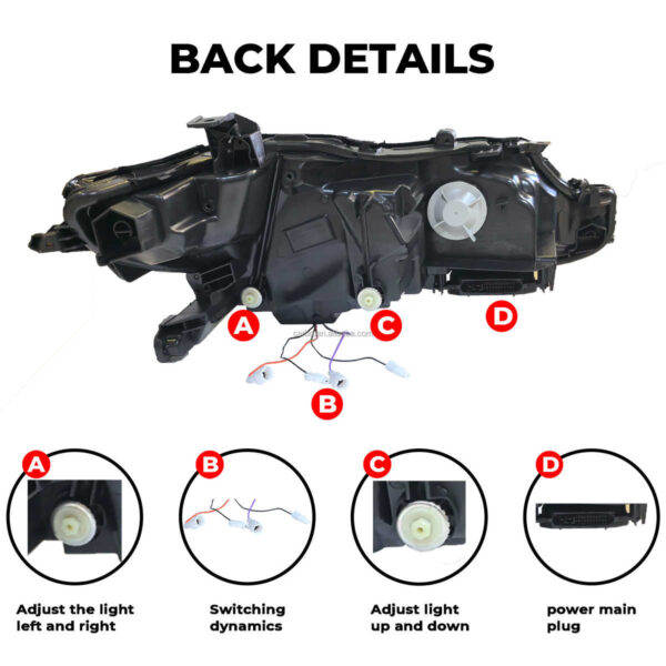 Headlights for 2018-2022 Toyota Camry XV70/SE/LE/XSE/XLE - Image 4