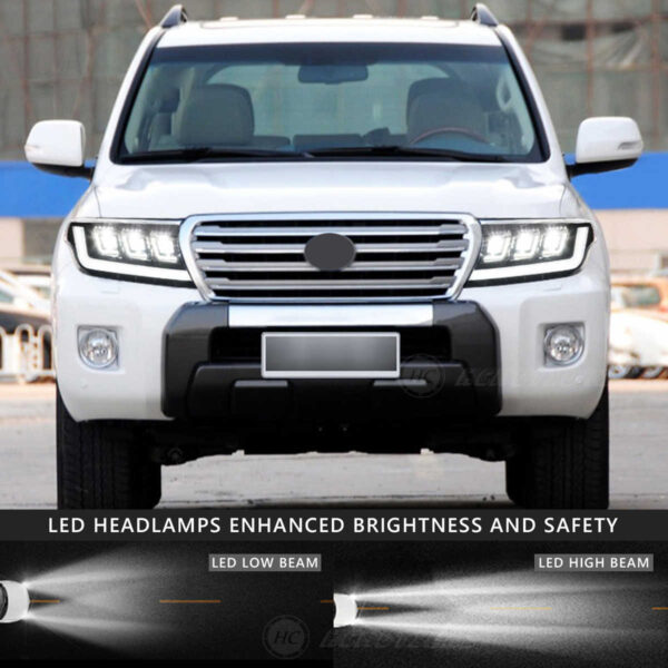 Headlights for Toyota Land Cruiser LC200 2007-2015 Plug and Play WITH Start up Animation - Image 6
