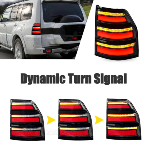 Tail Lights for Mitsubishi 2006-2021 Pajero V93/V97 with DRL Start-up Animation - Image 6