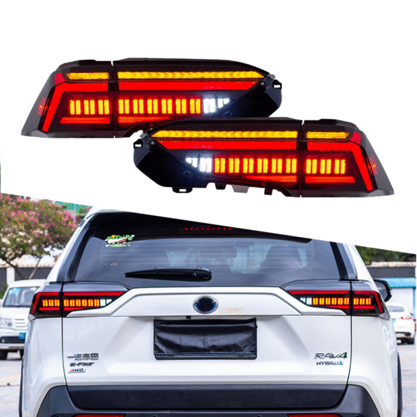 Led Taillights for Toyota Rav4 Rav 4 2018 - 2022 With Dynamic Animation