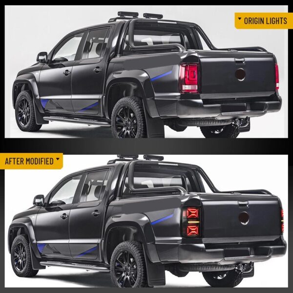 Smoked Tail lights for 10-22 Volkswagen Amarok With Dynamic Welcome Lighting - Image 9