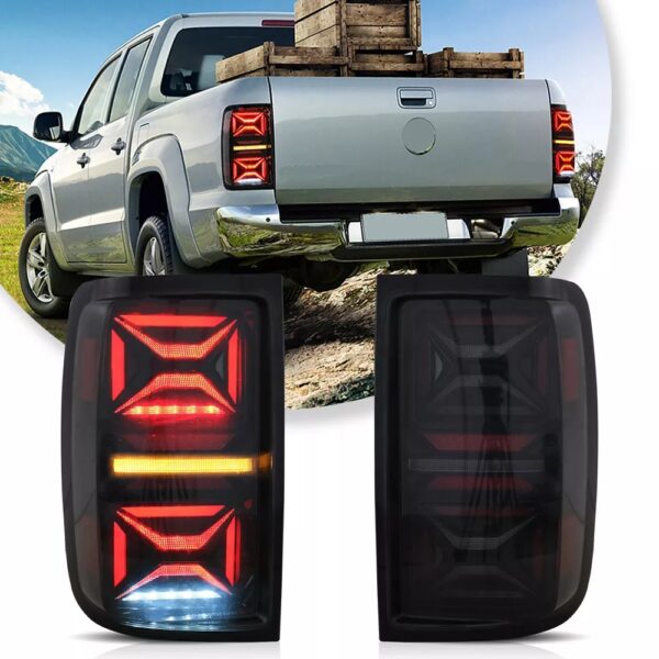 Smoked Tail lights for 10-22 Volkswagen Amarok With Dynamic Welcome Lighting