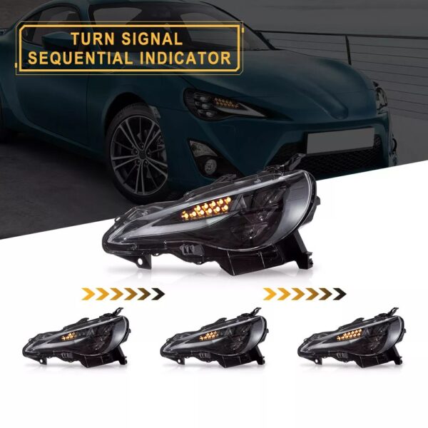 3Projector Headlights For 2012-20 Toyota 86 Subaru BRZ W/RGB DRL - Image 20