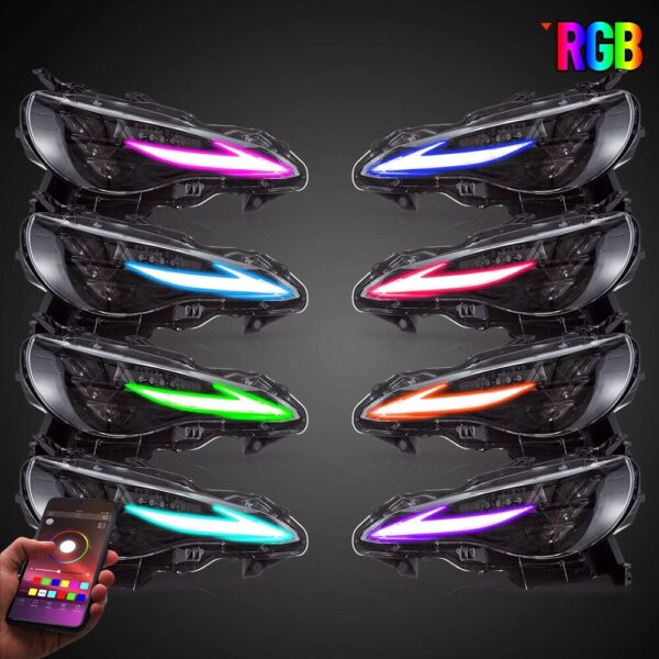 3Projector Headlights For 2012-20 Toyota 86 Subaru BRZ W/RGB DRL - Image 17